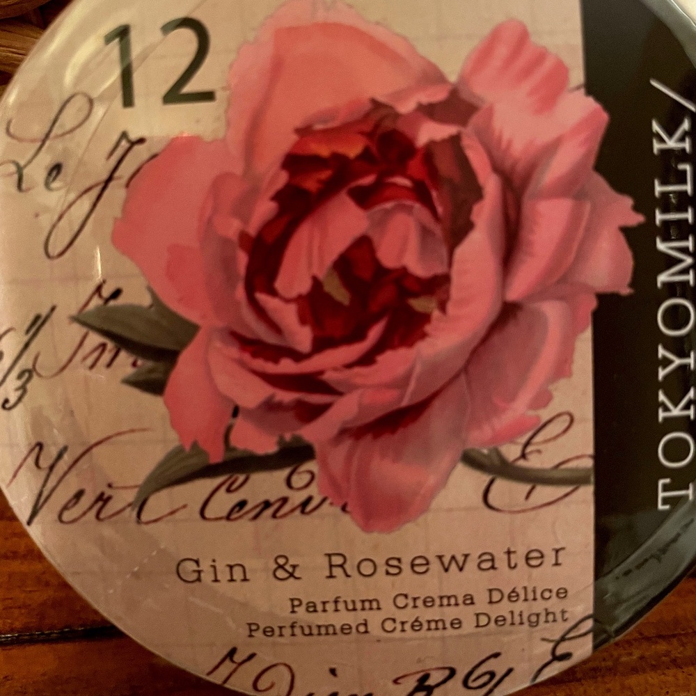 Tokyo Milk perfume cream gin & rosewater